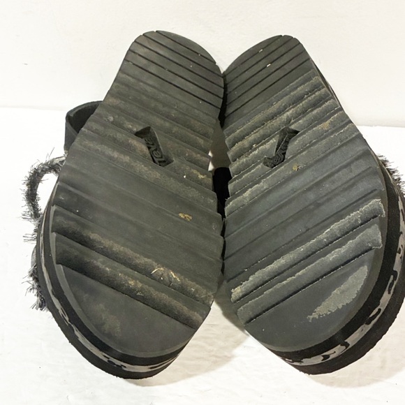 Free‎ People x Teva Black Fringe Ceres Flatform Sandals Womens Size 8 - Picture 7 of 7